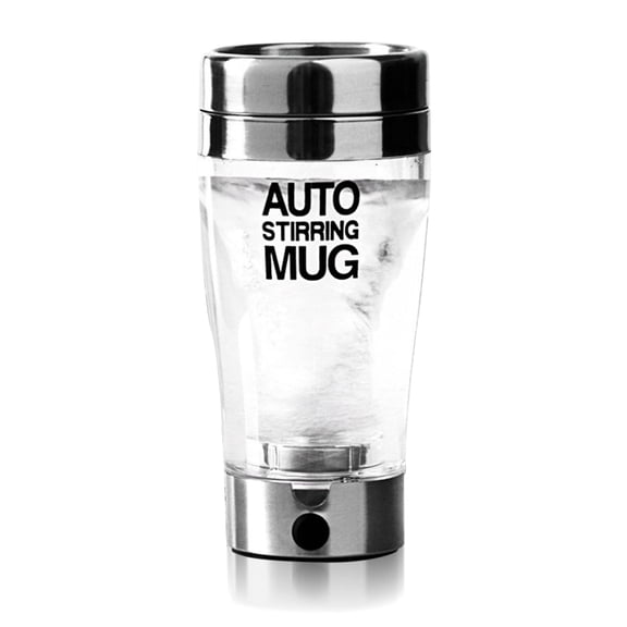 400ml Electric Protein Shaker Cup Auto Shake Mixer Drink Bottle Juicer Stainless Steel Transparent Coffee Mug