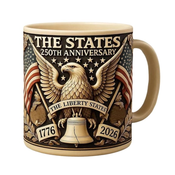 Ceramic Commemorative Cup with 400ml Capacity for Anniversaries, Graduations and Special Occasions