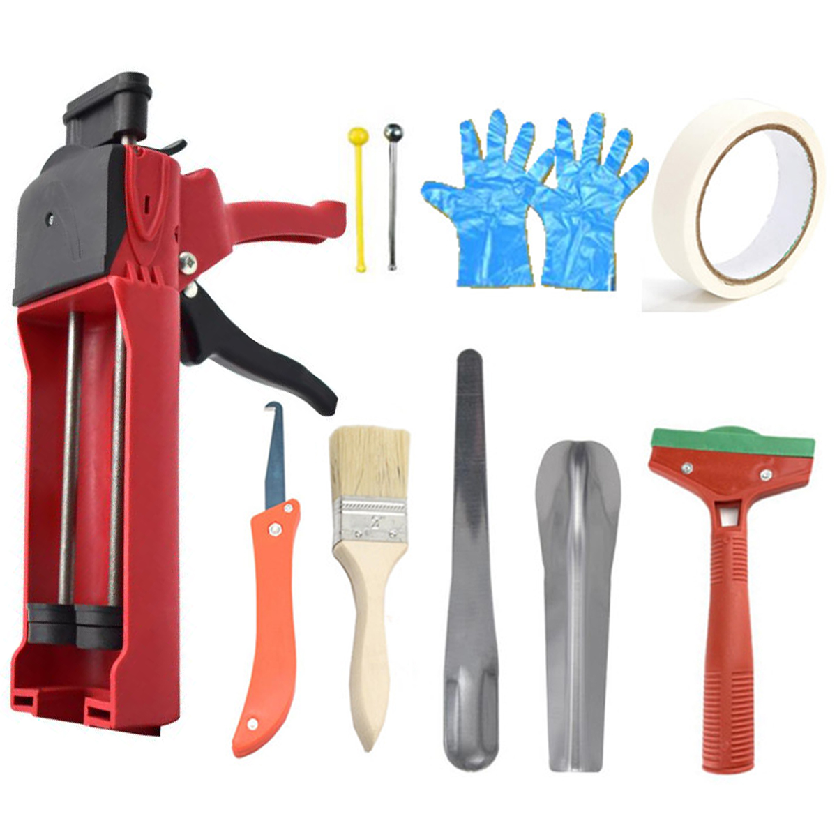 400ml Manual Caulking Tool Kit Dual Component Cartridge Applicator