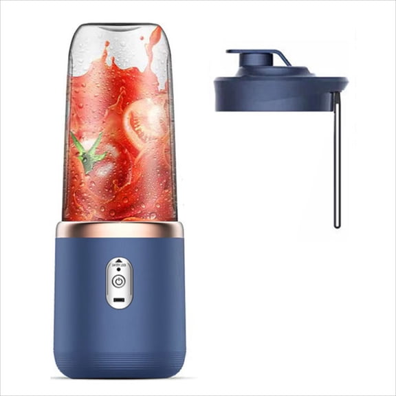 400ml Portable Small Electric Juicer Stainless Steel Blade Cup Juicer Fruit Automatic Smoothie Blender Kitchen Tool