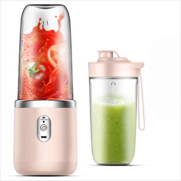 400ml Portable Small Electric Juicer Stainless Steel Blade Cup Juicer Fruit Automatic Smoothie Blender Kitchen Tool