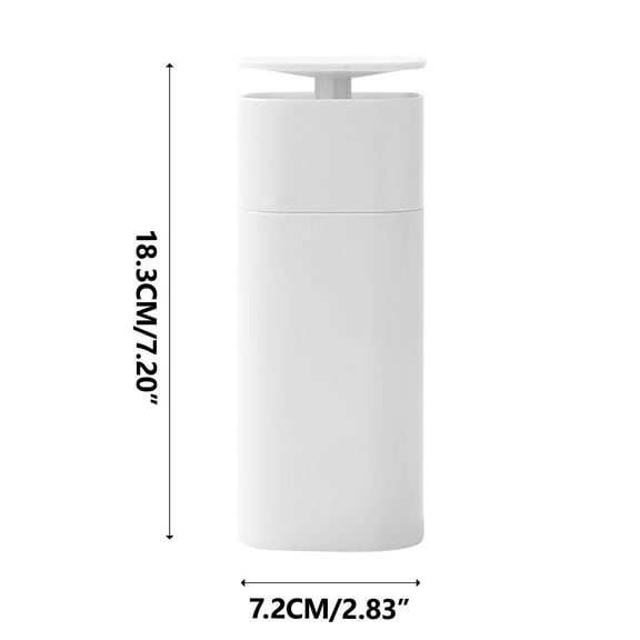 400ml Press Pump Dispenser Bottle - Refillable Cosmetic Shampoo Lotion Container for Travel