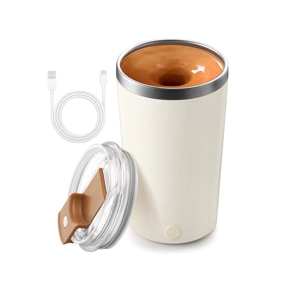 400ml Self Stirring Magnetic Coffee Mug with Lid 7000Rpm Electric Mixing Mug for Coffee Milk Protein Powder Ice Blue