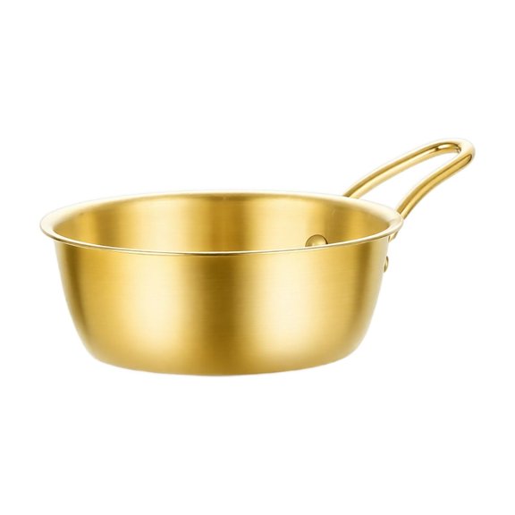 400ml Stainless Steel Bowl with Handle Korean Style Serving Bowl for Rice Soup Sauce Side Dishes Restaurant Use