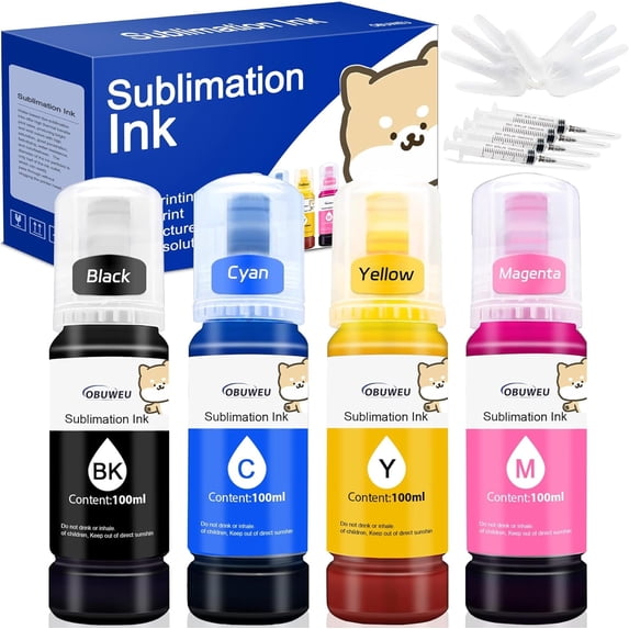 400ml Sublimation Ink Compatible for Epson ET-2720 ET-2760 ET-2750 ET-4700 ET-3760 ET-15000 WF-7710 WF-7720 Inkjet Printer