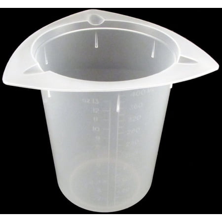 400ml Tri-Pour Polypropylene Tri-Pour Beaker No Spill Pour Design