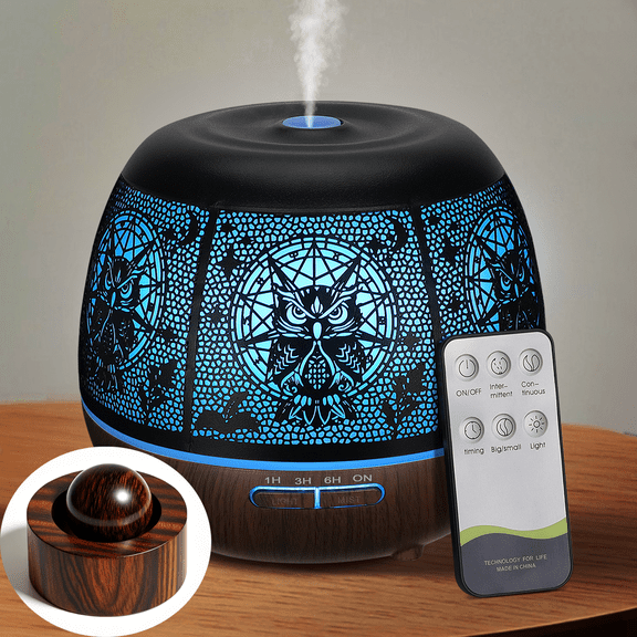 400ml essential oil diffuser, diffuser for home, aromatherapy diffusers , Adjustable seven-color lights for bedroom, Best holiday gifts