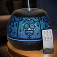 thumbnail image 1 of 400ml essential oil diffuser, large capacity metal diffuser for home, aromatherapy diffusers with remote control, 7-color LED light humidifiers for bedroom, Halloween, Christmas holiday gifts, 1 of 10