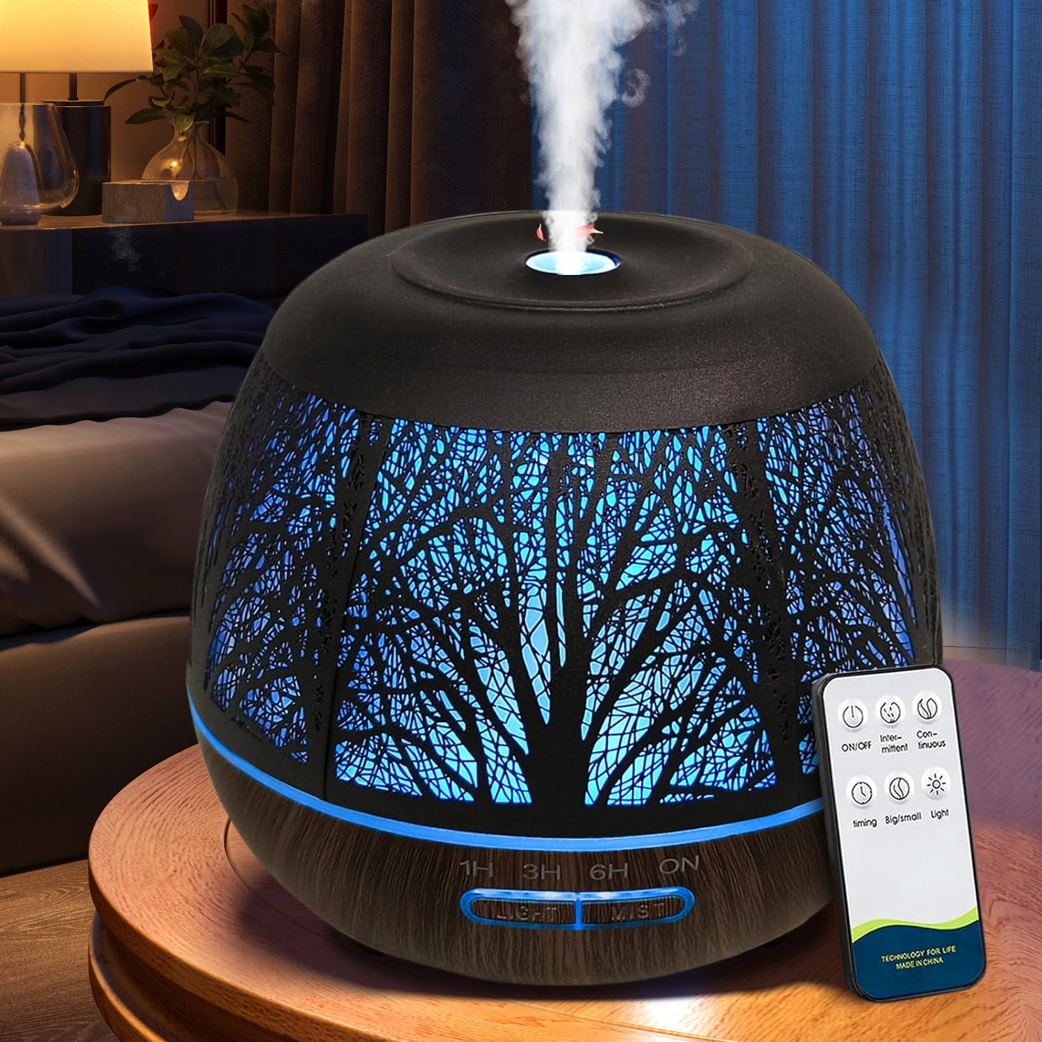 400ml essential oil diffuser, large capacity metal diffuser for home ...