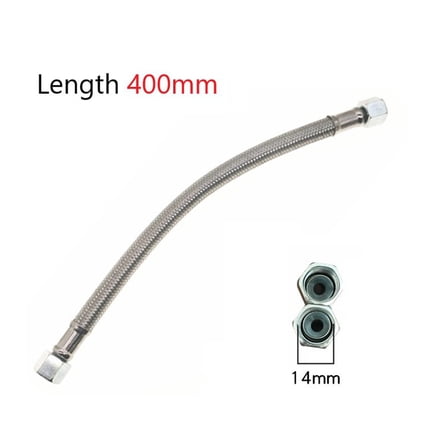 400mm Air Compressor Intake Tube Air pump check valve stainless steel hose M14