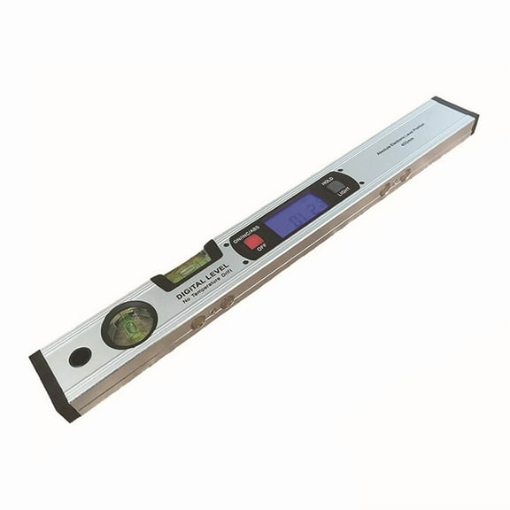 400mm Digital Level Digital Spirit Level and Protractor, Level, Inclinometer Gauges Finder Bubble Base,1 x Digital Finder,White