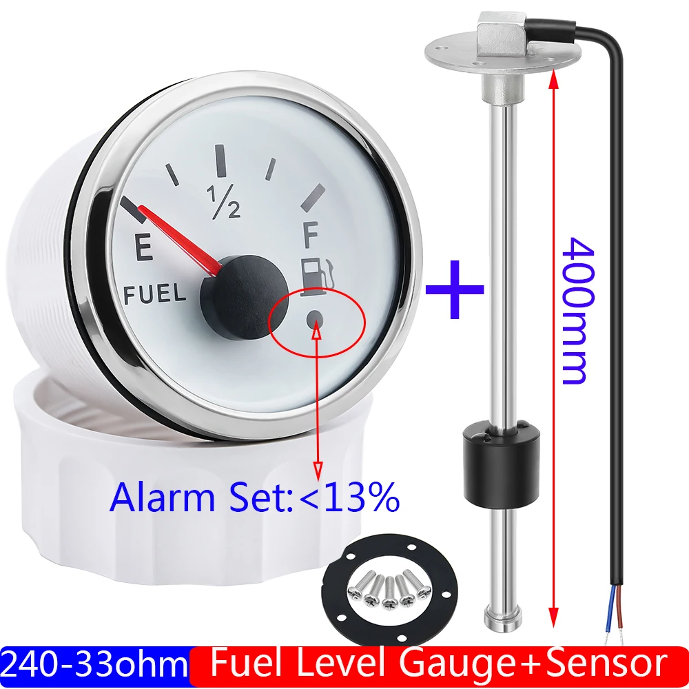 KUS 52mm Fuel Level Gauge Fuel Tank Gauge 240-33 O... – Grandado