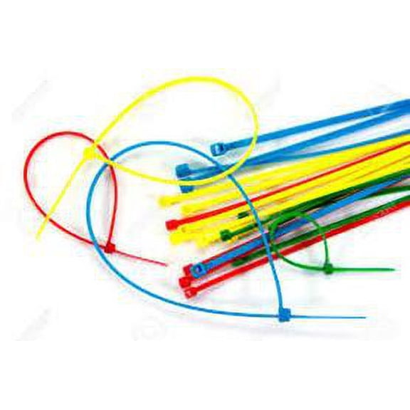 400pc Cable Ties (350) 4", (50) 6", with Storage Tube