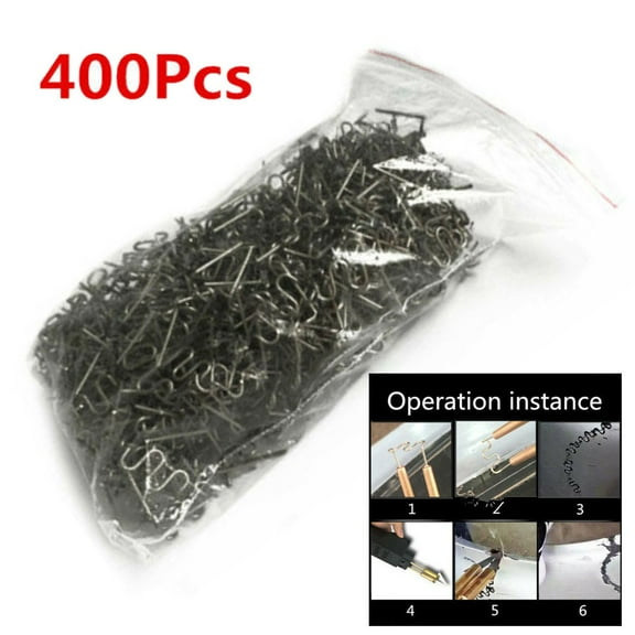 400pcs 0.8mm Hot Staples for Car Bumper Flat Stapler Repair Plastic Welding