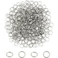 thumbnail image 1 of 400pcs 12mm Split Rings 304 Stainless Steel Open Jumping Ring in Stainless Steel Color Split Rings for Keychain Choker Necklaces Making, 1 of 9