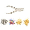 thumbnail image 1 of 400pcs Alloy Paper Fastener With Hole Puncher Replacement For Art Crafting, 1 of 4