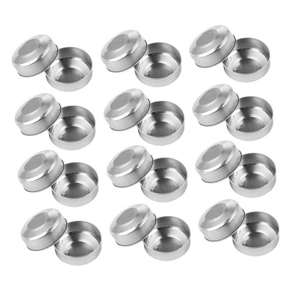400pcs Aluminum Candle Box Candlestick Tealight Dish DIY Candles Case Tins Containers Empty Tea Light