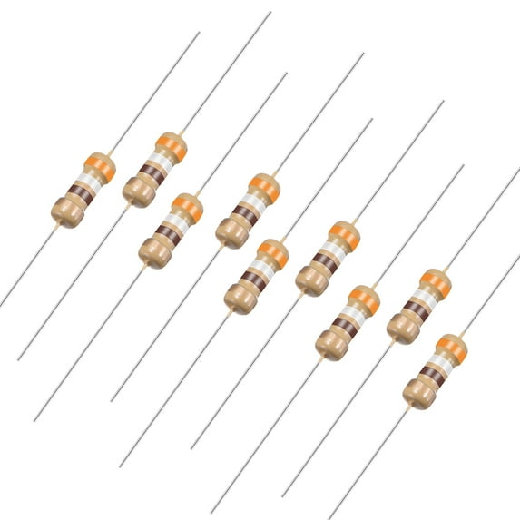 400pcs Axial  Carbon Film Resistors 390 Ohm 0.25W 5%Tolerances 4 Color Bands