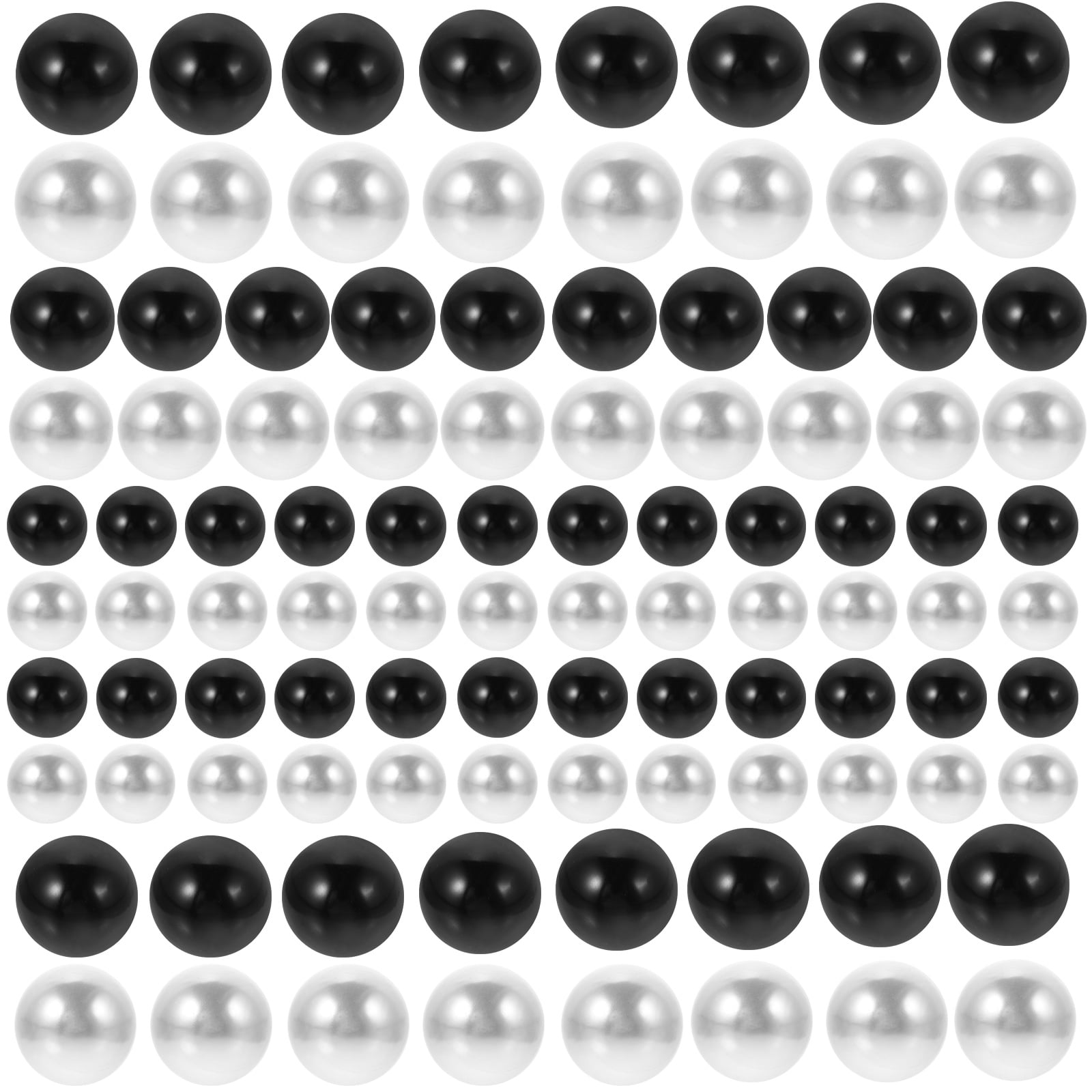 400pcs Beautiful Simulated Floating Pearl Beads No Hole Simulation Pearls Vase Decorative Ornaments
