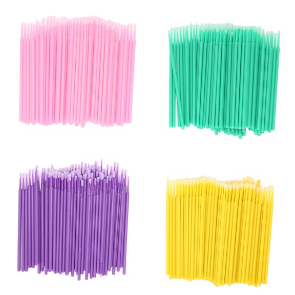 400pcs Bendable Micro Applicator Brushes Micro Wands Supplies for Eyeliner Application