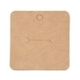 thumbnail image 1 of 400pcs Blank Kraft Paper Finger Rings Display Cards Square BurlyWood 6x6x0.05cm Hole: 6mm, 1 of 2