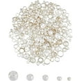 thumbnail image 1 of 400pcs Brass Crimp Beads Silver Spacer Loose Ball Beads Hypoallergenic Rondelle Jewelry Beads, 1 of 9