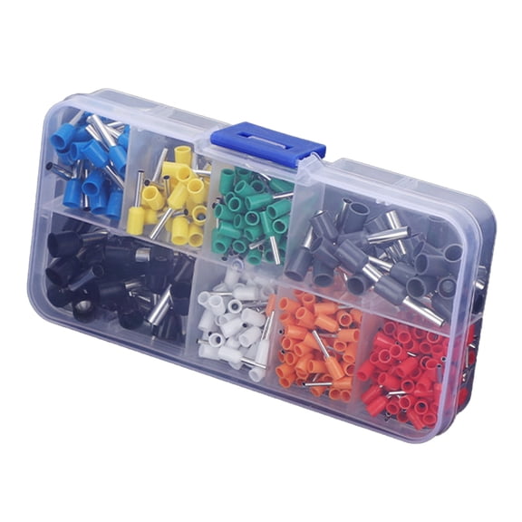 400pcs Brass Wire Ferrules Set Insulation Sleeve Assortment Comprehensive Electrical Connector set for Electricians