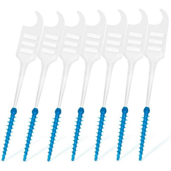 400pcs Dental Picks Soft-Interdental Brush Double-Ended Toothpicks Silicone Dental Floss