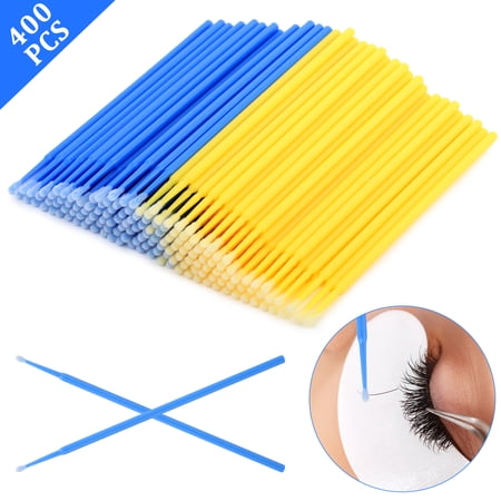 400pcs Micro Applicator Brushes, TSV Micro Swabs, Disposable Eye Lashes Mascara Wands