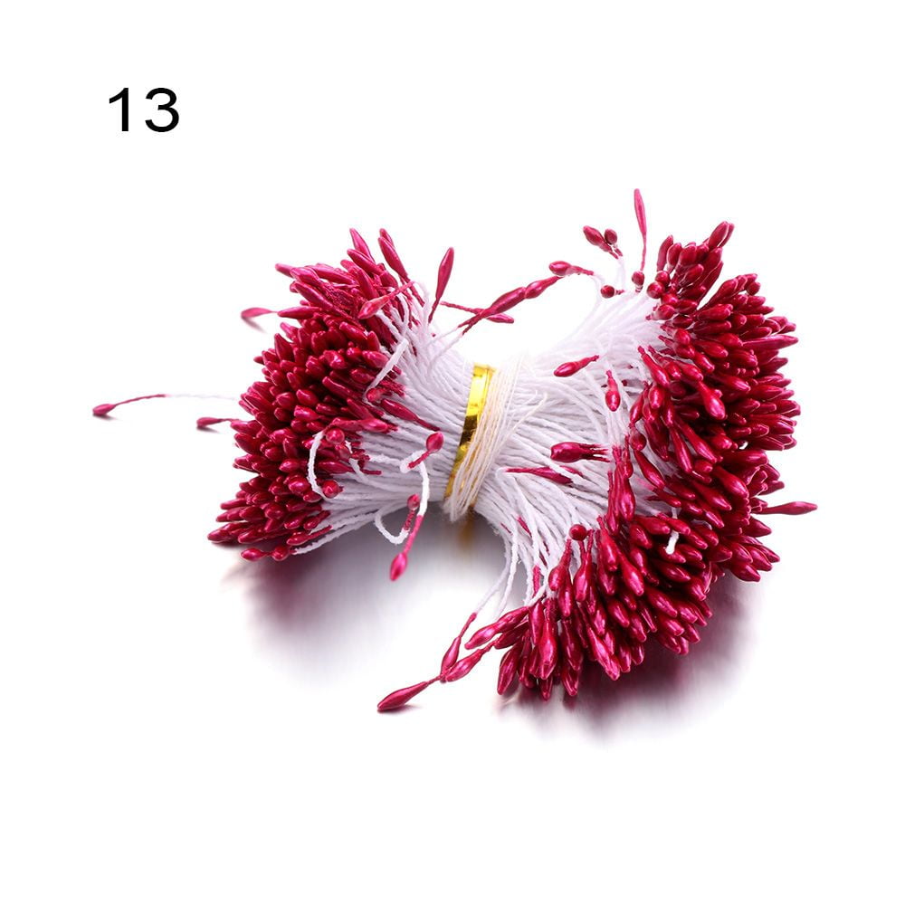 50 Tallos De Flores Artificiales Con Cabezas – Accesorios Para Manualidades, Bodas Y Decoración DIY
