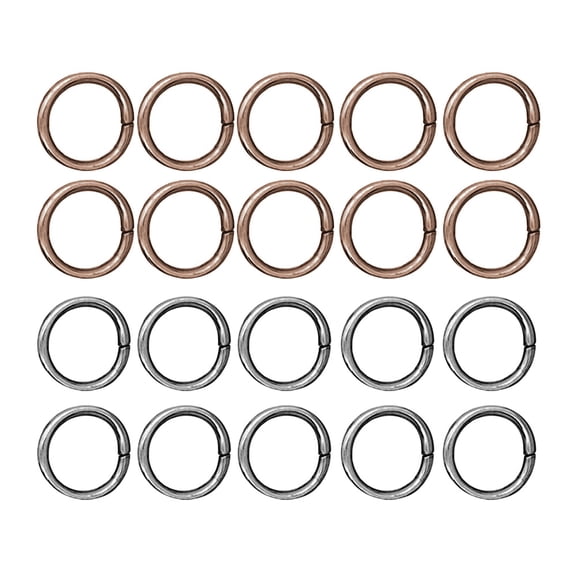 400pcs Open Jump Rings 6mm (0.24 inch) O Ring Connector (Wire 21 Gauge/0.7mm/0.028 Inch) for Jewelry Craft Making