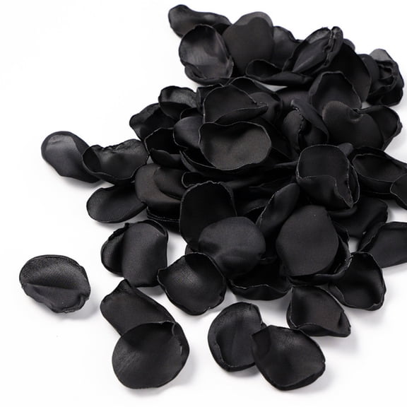 400pcs Rose Petals Plum Fake Faux Silk Flower Petals for Wedding FlowerGirl Basket Aisle Runner Scatter Dinner Table Centerpieces Party Bridal Shower Romantic Night Favors Decoration Black