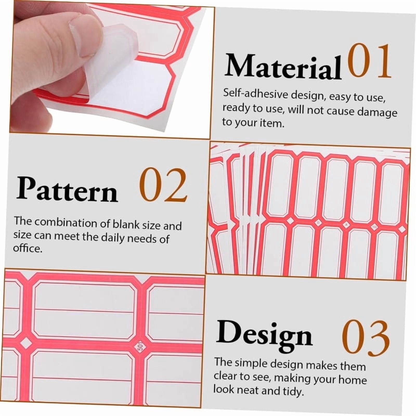 Empty Game Classification Sticker 400pcs Self-Adhesive Label Stickers for Office Supply Laboratory Label ...