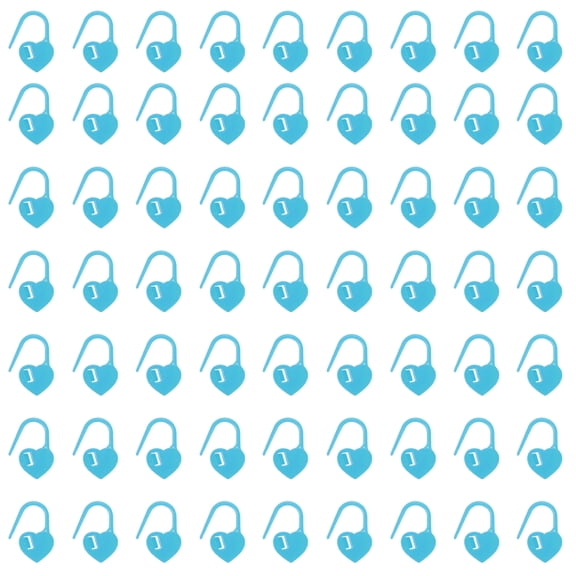 400pcs Stitch Markers, Heart Stitch Locking Stitch Marker Crochet Needle Clip Counter for DIY Handcraft Knitting and Crocheting, Blue