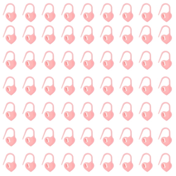 400pcs Stitch Markers, Heart Stitch Locking Stitch Marker Crochet Needle Clip Counter for DIY Handcraft Knitting and Crocheting, Pink