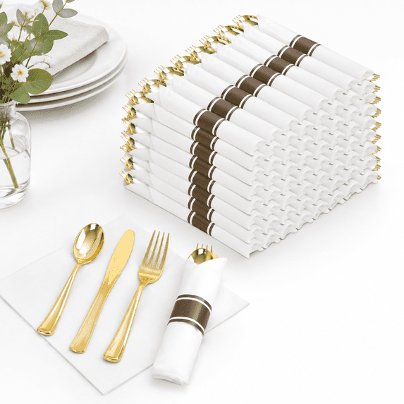 400pre Rolled Plasticware Sets Cutlery - Walmart.com