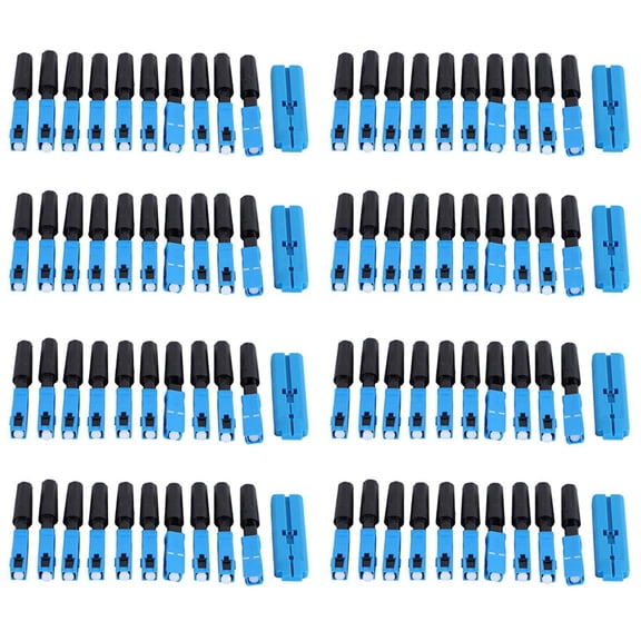400x Embedded Sc Fiber Optic Fast Connector Ftth Single-Mode Fiber Optic Sc Quick Connector Sc Adapter Field