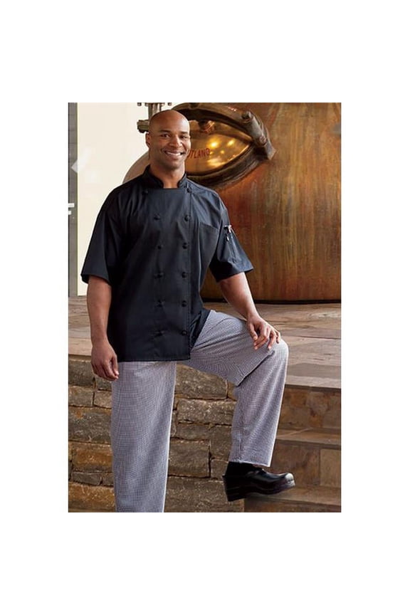 4010-4004 Traditional Chef Pant in Houndstooth - Large