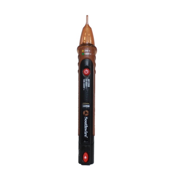 40126N NCV Non-Contact Voltage Dual Range Pen Type Detector with Flashlight; 24-600V AC