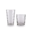 thumbnail image 1 of 40128-AM Chevron Entertaining Beverage Glass Set, Clear - 12 Piece, 1 of 1