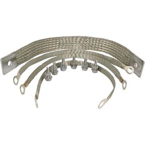40140 Engine Ground Strap Kit for Most Car Starter Chassis Body Frame Grounding Wire 14" 1/0 AWG 11" 10 AWG Self Tapping Screw Braided Heavy Duty Performance Universal