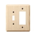 thumbnail image 1 of 401TR Contemporary Unfinished 1 Toggle 1 Rocker-GFCI Wall Plate  Ash, 1 of 1