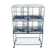 4020-2 Black Double Stack Breeder Bird Cage, by A&E Cage Company