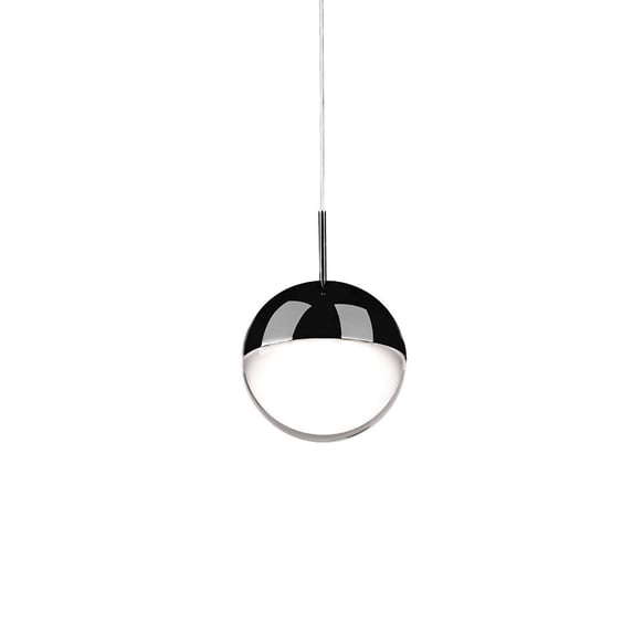 402801BC-LED-Kuzco Lighting-Pluto - 6W LED Pendant-3.88 Inches Tall and 3.88 Inches Wide-Black Chrome Finish -Traditional Installation