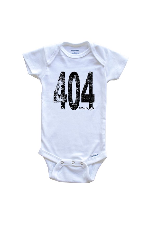 404 Atlanta Georgia Area Code Baby Bodysuit - One Piece Baby Bodysuit, 6-9 Months White