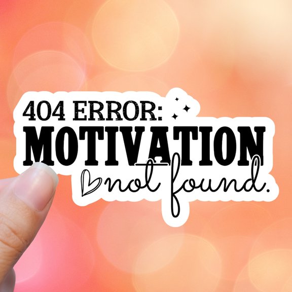 404 Error Not Found Care Sticker