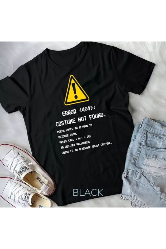 404 Error Outfit Not Found Nerdy Geek Programmer Gift Idea Unisex T-Shirt Unisex S-5Xl Hot Trending Shirt, Vintage Birthday Gift