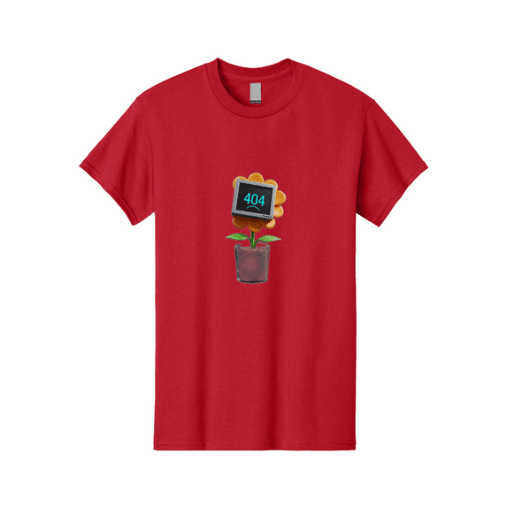 404-Flower Mens Graphic Tee, 100% Cotton, Casual Summer Wear BAA094