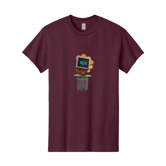 404-Flower Mens Graphic Tee, 100% Cotton, Casual Summer Wear BAA094