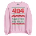 thumbnail image 1 of 404, Sweater Not Found - Ugly Holiday Sweater - Unisex Sweatshirt, 1 of 10